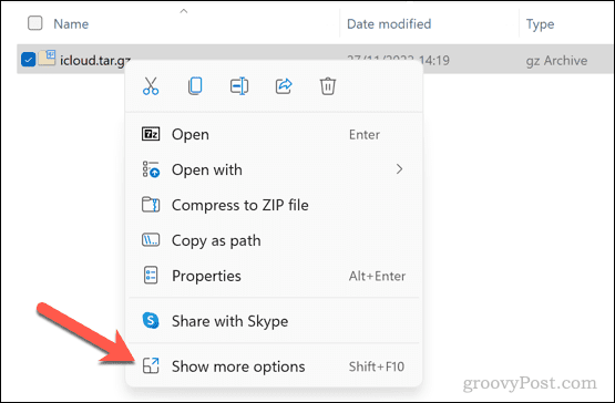 Show additional options in the Windows 11 context menu